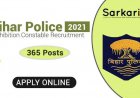 Bihar Police Prohibition Constable Online Form 2021