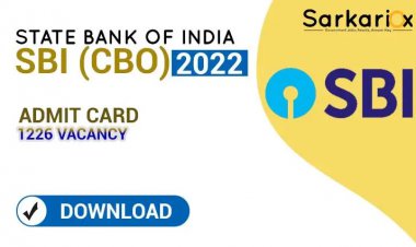 SBI Circle Based Officer Admit Card Download 2022